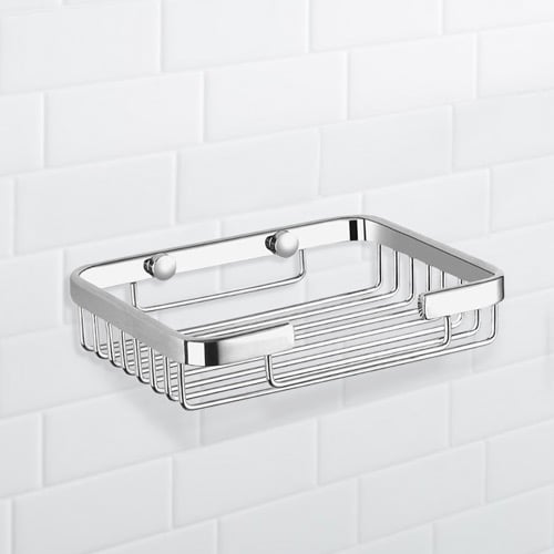 Chrome Wire Shower Basket Nameeks NFA018